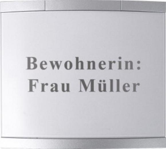 Namensschild für Zimmersignalleuchte 